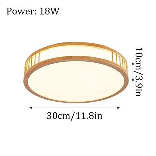 Lámpara de techo de madera para iluminar con estilo nórdico su sala de estar 8