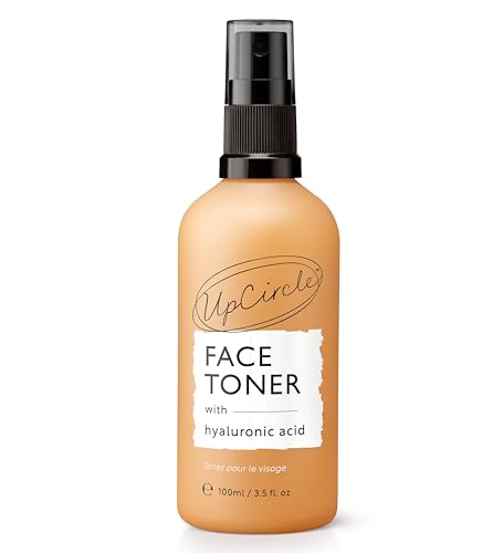 UpCircle Tónico Facial con Ácido Hialurónico + Ácido Salicílico 100ml - para Equilibrar, Rellenar + Calmar - Agua de Mandarina, Extracto de Manzanilla + Glicerina - Natural, Vegano + Libre de Crueldad