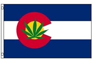 Colorado Weed Pot Hash Flag Banner Brass Grommets 100D
