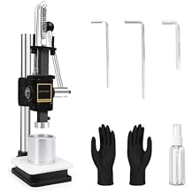 FAST MELT Bath Ball Pressing Machine with an Aluminum Alloy Mold, Adjustable Height Shower Steamer Press Machine for DIY Handmade Spa Gifts and Soap Crafting