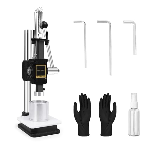 FAST MELT Bath Ball Pressing Machine with an Aluminum Alloy Mold, Adjustable Height Shower Steamer Press Machine for DIY Handmade Spa Gifts and Soap Crafting by FAST MELT - Used condition - US$94.44