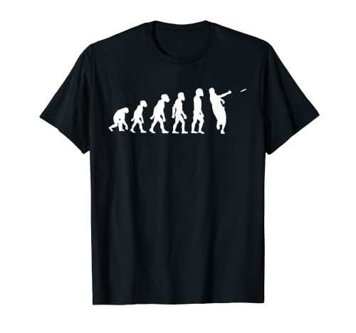 Divertido disco americano humano jugador de golf evolución frisbee Camiseta