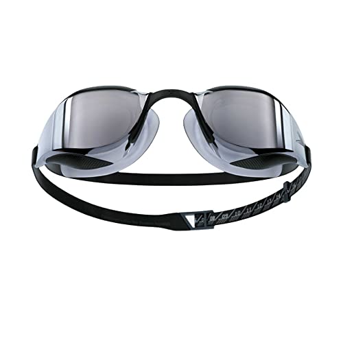 Speedo Unisex Adult Fastskin Hyper Elite Hydroscopic Curved Mirror Lens Swim Goggles | Anti Fog Coated Lens | 100% UV Protection | Adjustable Strap with Tensioning Scale