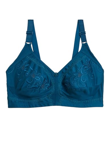 Image of Marks & Spencer Women's Cotton Classic Bra (T33 8020A Dark Turquoise 40B)