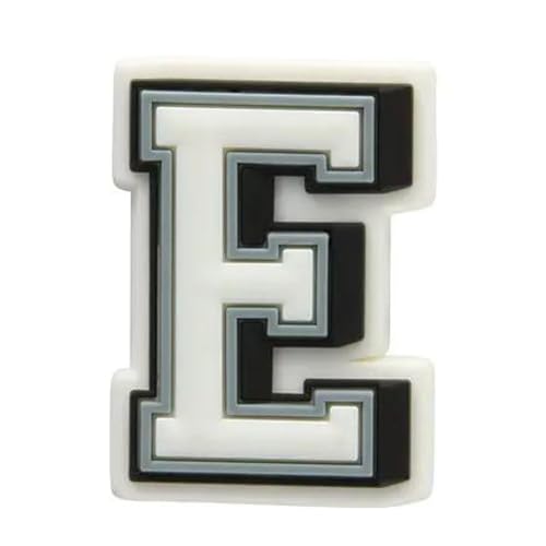 1 PCS LETTER E CROC SHOE DECORATION CHARM ORIGINALL QUILITY RUBBER CHARMS FOR CLOGS SLIPPER CASUAL CLOGS DECORATION CHARMS FASHION CLOGS CHARMS