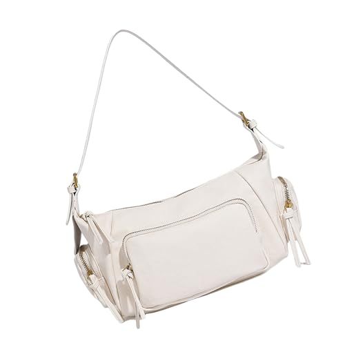 Sac à bandoulière multi-poches en cuir PU avec grands rangements
