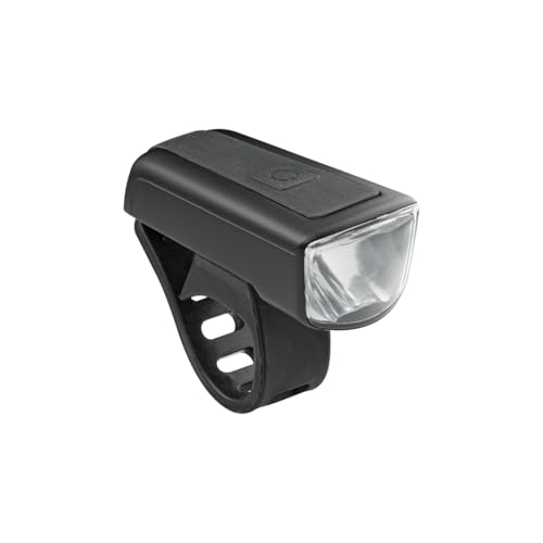 AXA Luz Frontal Dwn para Bicicleta, 30 Lux, Recargable por USB, 11 Horas de duración, indicador de batería, homologación StVZO