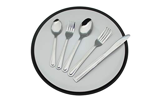 EXZACT-Cutlery-Set-20-PCS-Flatware-Stainless-Steel-Incl-Dinner-Knife-x-4-Dinner-Fork-x-4-Salad-Fork-x-4-Table-Spoon-x-4-Tea-Spoon-x-4-for-Everyday-Use-Simple-Sturdy-Durable