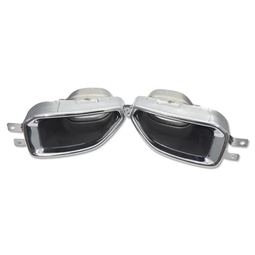 Puntas de escape de acero inoxidable negro para BMW G20 G21 330e