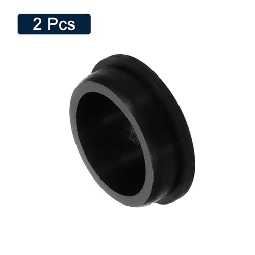 Image of uxcell 2 Pcs Black Plug Holes, Waterproof Rubber Button Plug for 52mm / 2.05 inch Hole