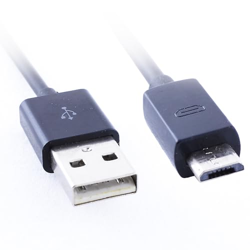 REY Micro-USB-auf-USB-Kabel zum Aufladen und f&uuml;r die Daten&uuml;bertragung, 10cm, Schwarz