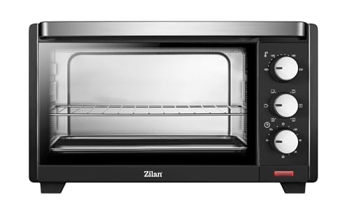 zilan z şekil Four Electrique - Four à Convection - Avec Lampe Intérieure - Double Protection en Verre - 19 Litres, Noir – Image 3