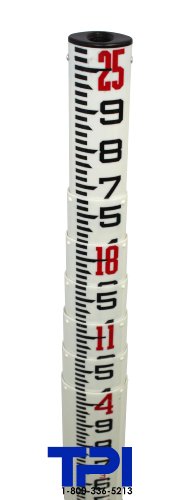 SOKKIA 25' FIBERGLASS SK GRADE ROD,10TH