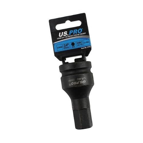 US PRO Tools 22mm X 88mm 3/4" DR Impact Hex Bit Socket 3775