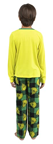 Dr. Seuss The Grinch Kids' Pajama, Matching Family Sleep Set With Socks Behave For The Holidays2
