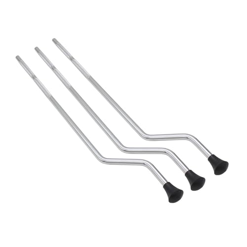 QIEIEI 3Pcs Adjustable Heights Drum Legs for Percussion Instrument Stability and Easy Installation Metal Drum Legs Set