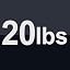 20lbs - Black
