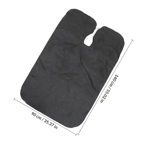 Set de 3 Capas para Corte de Cabello 140x90cm Negro miniatura 2