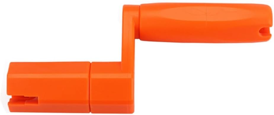 Multifunctional Orange Guitar String Winder with Hexagonal Drill Bit Adapter and Bridge Pin Puller for Acoustic Electric Bass Mandolin Banjo Dobro and Ukulele String Instruments