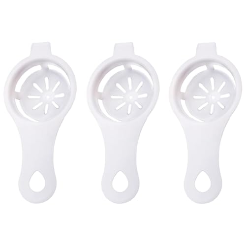 WeddHuis 3 Pièces Séparateur d'Oeuf Blanc et Jaune