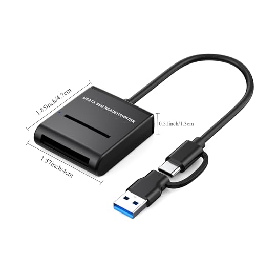 Adaptador Externo USB 3.0 para SSD mSATA, hasta 2TB miniatura 5