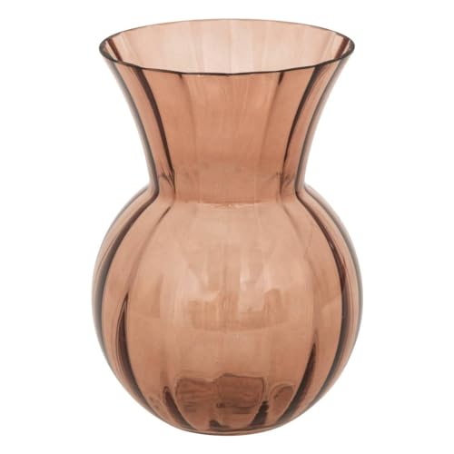 Atmosphera - Vase Verre Boule alais Terracotta h22cm