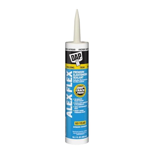 DAP Alex Flex Premium Molding & Trim Siliconized Sealant, Antique White, 10.1 Oz
