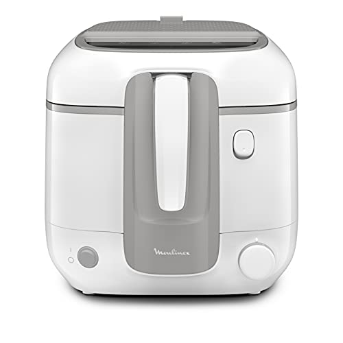 MOULINEX Deep Fryer | Super Uno Deep Fryer | 2.2 L Oil | 1.5 kg | Easy-Cleaning Dishwasher-Safe Parts | Non-Stick Bowl | Odor Filtration |Mess-Free Splatter Protection |2 Years Warranty | AM310028