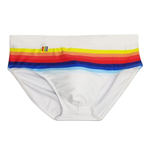 UXH Swimwear Men Sexy Swim Briefs Pride Day Strips Swimsuits Swim Briefs Bikini Board Surf Shorts Trunk4
