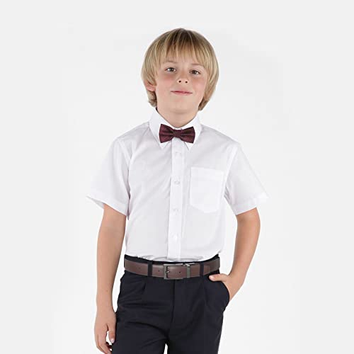 Awaytr Reversible Kids Belts For Boys - Black And Brown Leather Belt For School Uniform Casual Jeans (80Cm,Black) #TOP5