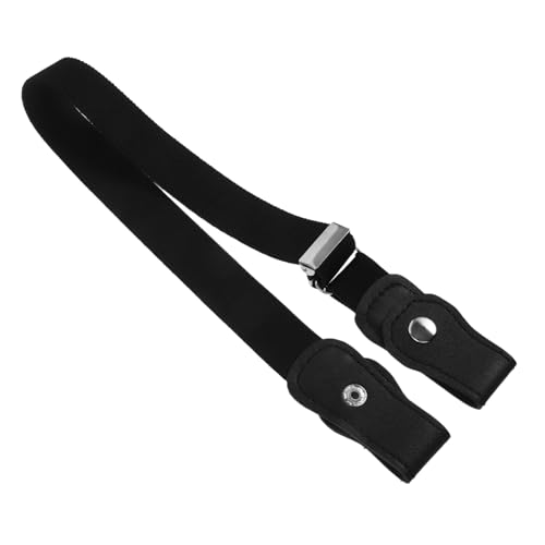 TENDYCOCO Belt Lace up Corset Button Elastic Waist Belts Cargo Stretchy Belt Holder Para Ratchet Webbed Buckle for Belt Men Belt Buckles Buckleless Accessory Strap Cloth Black
