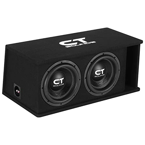Image of CT Sounds Dual 10 inch 2600W Loaded Tropo Series Ported Car Subwoofer Box - TROPO-2X10D4