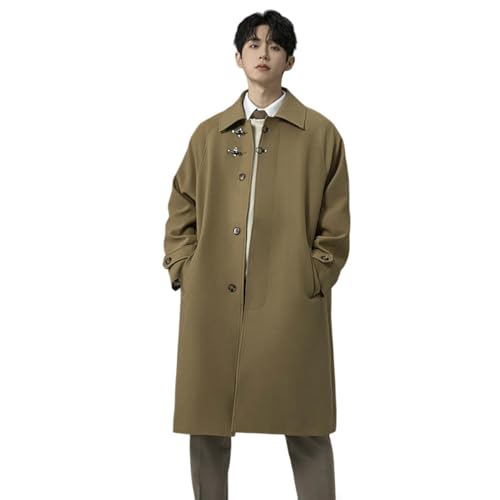 Gabardina suelta de hombre por la rodilla ideal para el frío urbano