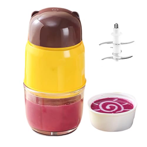 Genérico Mini Machine de cocina para, pequeña mezcladora para puré | Simple batidora automática para, líderes de alimentos portátiles y extraíbles, linda máquina de cocina para puré de fru