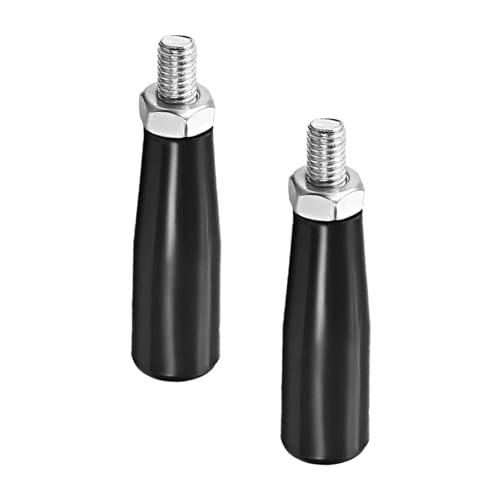 Lot de 2 poignées de serrage - Boutons à vis filetés M8 - Poignée de manivelle de rechange pour machine de fraisage de tour industrielle