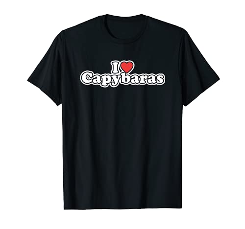 Me encanta Capybaras Camiseta