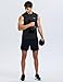ALLTHRO Mens Workout Tank Tops Quick Dry Sleeveless Running Shirts Gym Muscle Bodybuilding Shirts for Men Black,X-Large