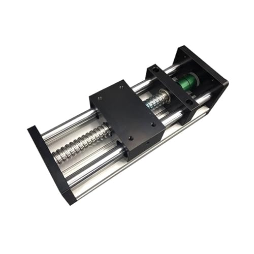 Dual Optical Axis Manual Sliding Table Rail Guide Linear Rail Guide Double Rail Sliding Table SFU1204 100mm-500mm BallScrew Platform(300mm)