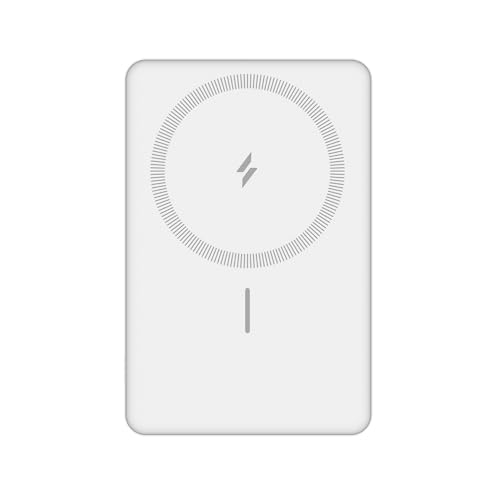 Image of ZEBRONICS MW70 Wireless Power Bank, 10000 mAh, Rapid Charge, Magsafe Compatible, Outputs - 22.5W Wired | 15W Wireless, Type C PD Input & Output, USB Output, Built in Stand, Made in India (White)