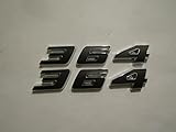 FLAT BLACK 364 ENGINE ID EMBLEMS - PAIR