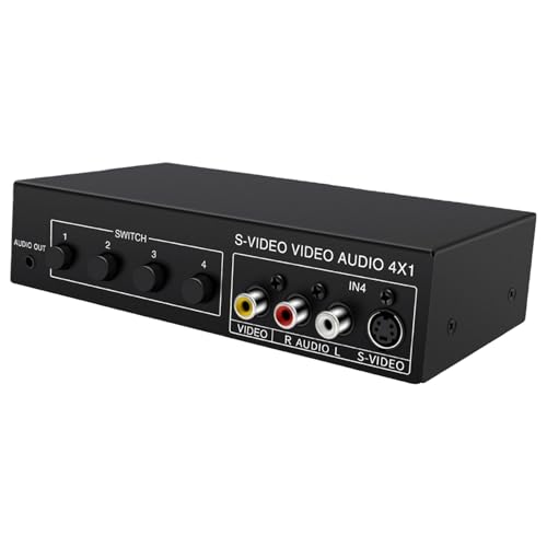 Commutateur 4x1 S-Vidéo pour brancher vos anciennes consoles sur TV moderne