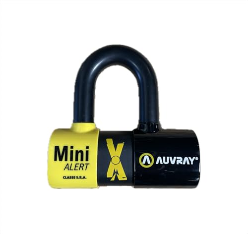 AUVRAY - Antivol Bloque Disque Moto XTREM Mini Alert - Certifié Art 4329 & SRA - Alarme intégrée 120 DB - Niveau de sécurité 9/10 - Haute sécurité -...