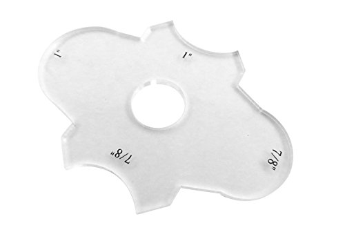 Taytools 468556 6 Piece Radius Gauge Set, 3/16 Inches Thick Acrylic, Inside And Outside Sizes From 1/8 To 2 Inches, Overall Sizes Range From 3 To 9 Inches #TOP3