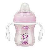 VASO BEBÉ ANTIGOTEO el vaso infantil de transición de Chicco con asas extraíbles es fácil de agarrar y está diseñado para bebés a partir de 4 meses, apoyando la transición gradual del pecho o el biberón al vaso