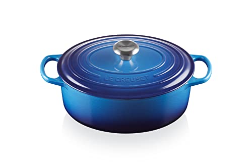 Le Creuset, Cocotte Signature en Fonte Émaillée avec Couvercle, Ø 31cm, Ovale, Compatible avec...