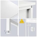 MOHOPE 2-Tier Over The Toilet Storage with 2 Fabric Drawers, Freestanding Above The Toilet Storage Cabinet, Space Saver Metal Over Toilet Bathroom Organizer Shelf for Small Space, White - Image 5