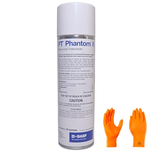 BASf PT Phantom II Aerosol: The Ultimate Pest Control Solution with USA Supply Protective Gloves