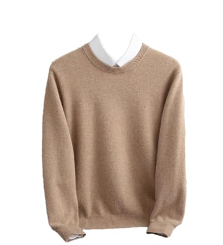 Men's Wool Sweater Crewneck Pullovers Business Casual Knit Warm Jumper Long Sleeves Warm Tops