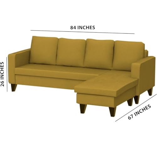 Image of The MM Furniture store Premium Fabric Sofa - Camel (6 Seater - RHS)