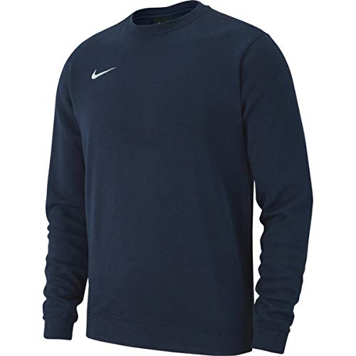 Nike Herren Sweatshirt Club19, Obsidian/White, L, AJ1466-451